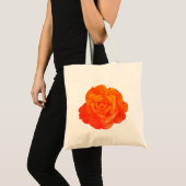 Tote Bag Floral Orange Rose Bridesmaid Cadeau Favoriser les (Devant (produit))