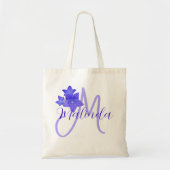 Tote Bag Floral personnalisé (Devant)