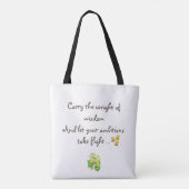 Tote Bag Floral Retour À L'École (Dos)