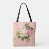 Tote Bag Floral rose avec Diamond Tiara Princess Design (Dos)