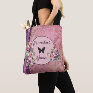 Tote Bag Floral rose motif mélangé