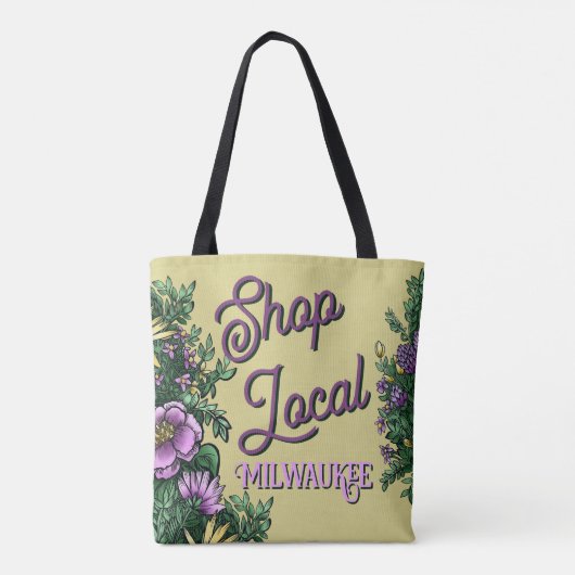 Tote Bag Floral Shop local, city (Dos)