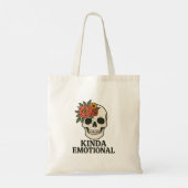 Tote Bag Floral Skull Aesthetic with Soft Emotional Touch (Dos)