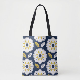 Tote Bag Floral style scandinave Motif sans couture