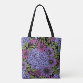 Tote Bag Floraux de jardin gras (Dos)