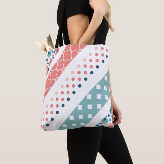 Tote Bag Flore À petits pois (De près)
