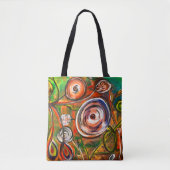 Tote Bag Flore Abstraite (Devant)