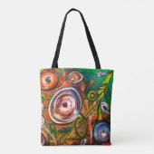 Tote Bag Flore Abstraite (Dos)