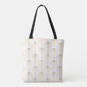 Tote Bag Flore Art Déco : Elégance Dorée. (Dos)