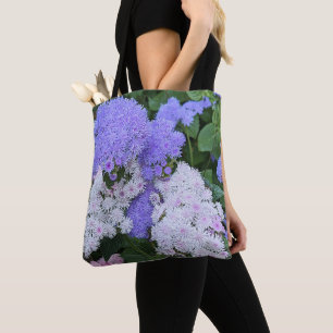 Tote Bag Flore bleu Agératurm