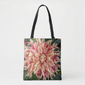Tote Bag Flore de dahlia variée rouge et jaune (Devant)
