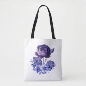 Tote Bag Flore de printemps Rose violet (Devant)