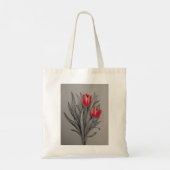 Tote Bag Flore des tulipes rouges (Dos)