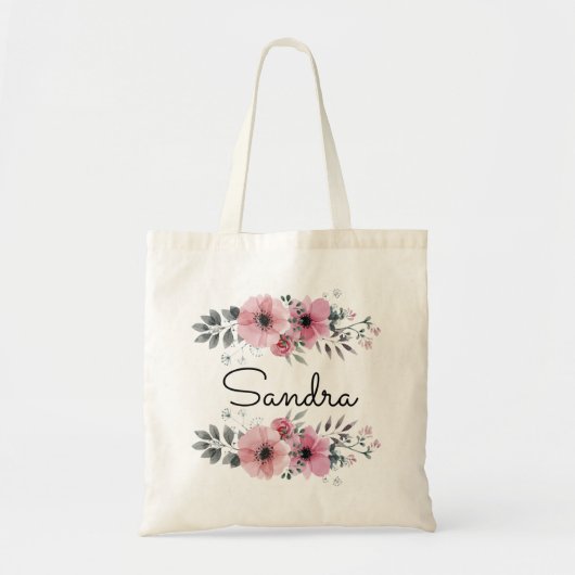 Tote Bag Flore et verdure personnalisés (Devant)