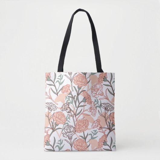 Tote Bag Flore inspirée par la nature : Motif de fleurs de  (Devant)