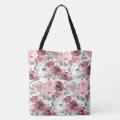 Tote Bag Flore romantique (Dos)
