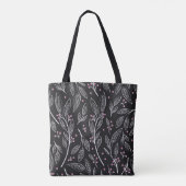 Tote Bag Flore tirée à la main : Conception transparente (Dos)