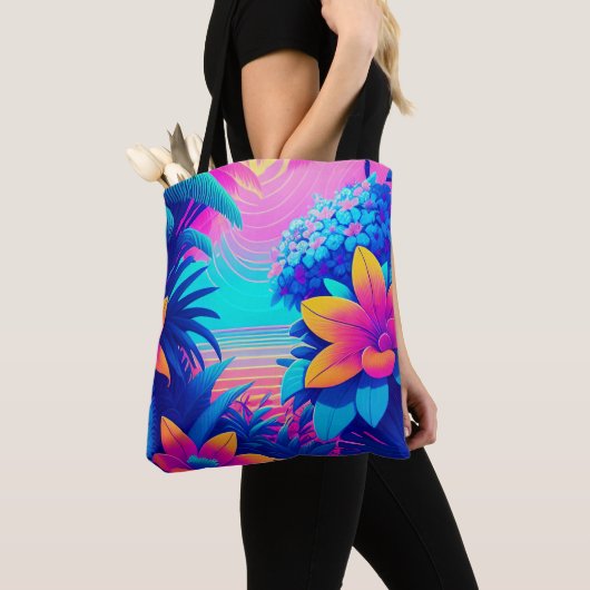 Tote Bag Flore tropicale (De près)