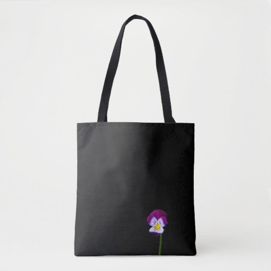 Tote Bag Flore violette (Devant)
