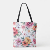 Tote Bag Flores aquarelles (Dos)