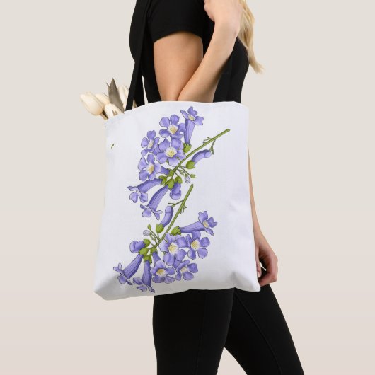 Tote Bag Flores do Brasil jacarandá e 3 marias (De près)