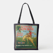 Tote Bag Florida Cowboy Marque Oranges et Étiquette de pamp (Dos)