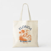 Tote Bag Florida The Sunshine State - Beach &Palms Artwork (Dos)