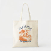 Tote Bag Florida The Sunshine State - Beach &Palms Artwork (Devant)