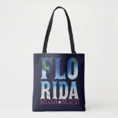 Tote Bag Floride, Miami Beach (Devant)