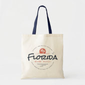 Tote Bag Floride Miami Beach Rétro Coucher de soleil Palmie (Devant)