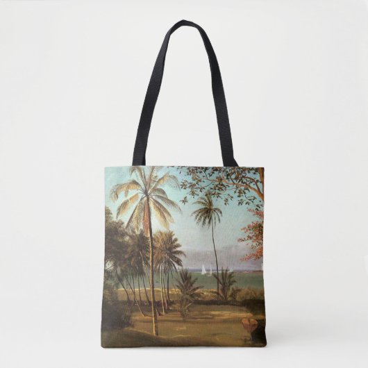 Tote Bag Floride, peinture d'art, (Devant)