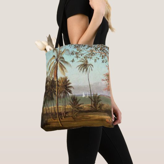 Tote Bag Floride, peinture d'art, (De près)
