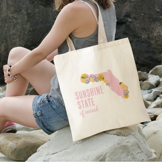 Tote Bag Floride Sunshine State Custom Beach