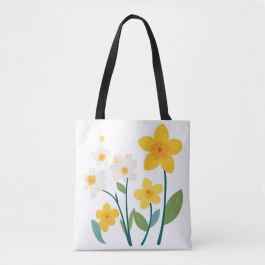 Tote Bag-Flower Design Draagtas (Voorkant)