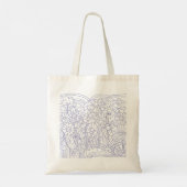 Tote Bag Flower Garden Blue (Dos)
