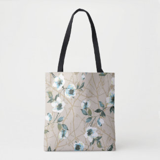Tote Bag flower pattern design textile illustrationart,patt