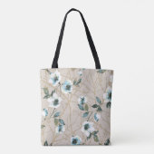 Tote Bag flower pattern design textile illustrationart,patt (Dos)