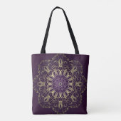 Tote Bag Flower Round Pattern. Illustration. Valentine's, B (Dos)