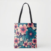 Tote Bag Flower tropical (Devant)