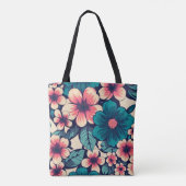 Tote Bag Flower tropical (Dos)