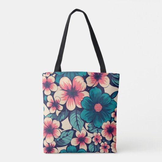 Tote Bag Flower tropical (Dos)