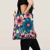 Tote Bag Flower tropical (De près)