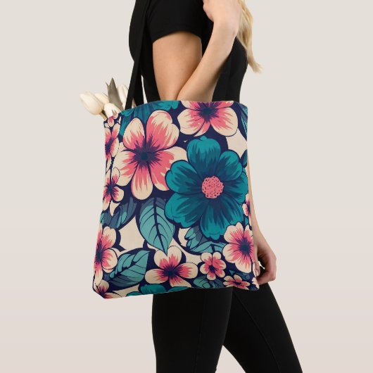 Tote Bag Flower tropical (De près)