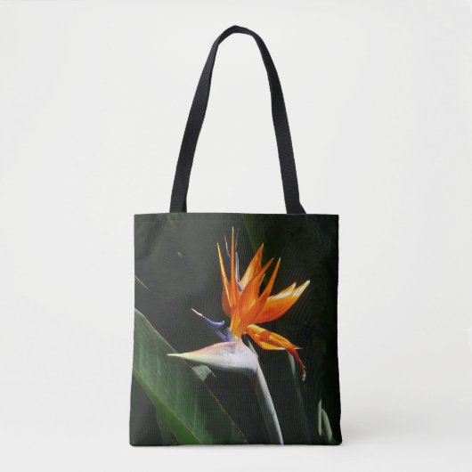 Tote Bag Flower tropical orange paradise (Devant)