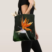 Tote Bag Flower tropical orange paradise (De près)
