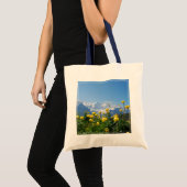 Tote Bag Flowers (homonymie) | Eiger Monch Swiss Alps (Devant (produit))