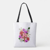 Tote Bag Flowers Of Honduras Word Art (Dos)