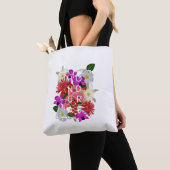 Tote Bag Flowers Of Honduras Word Art (De près)