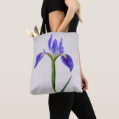 Tote Bag Flowers | Purple Iris Flower (De près)