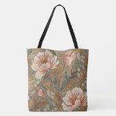 Tote Bag Flowers,Vintage, Glamorous Garden Blooms (Dos)